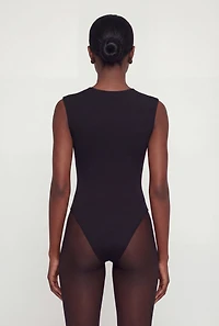 Sleeveless Crew Neck Bodysuit
