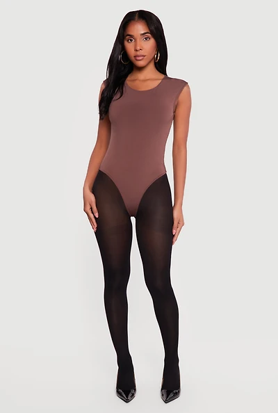 Sleeveless Crew Neck Bodysuit