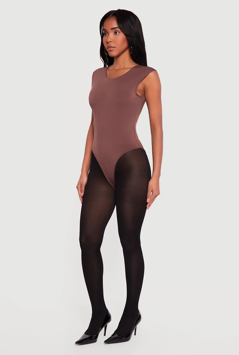 Sleeveless Crew Neck Bodysuit