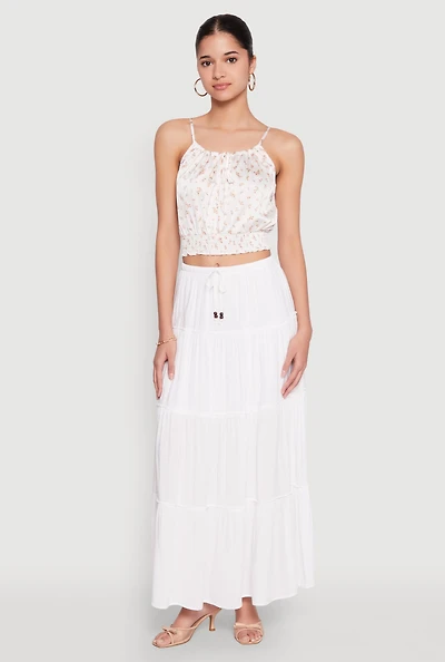 Almost Famous Tiered Maxi Skirt
