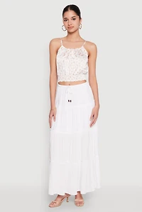 Almost Famous Tiered Maxi Skirt