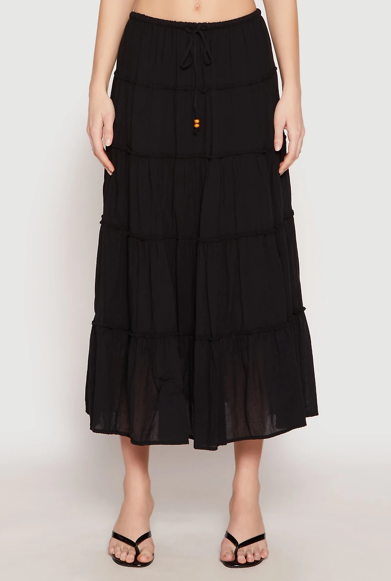 Womens Almost Famous Tiered Skirt,