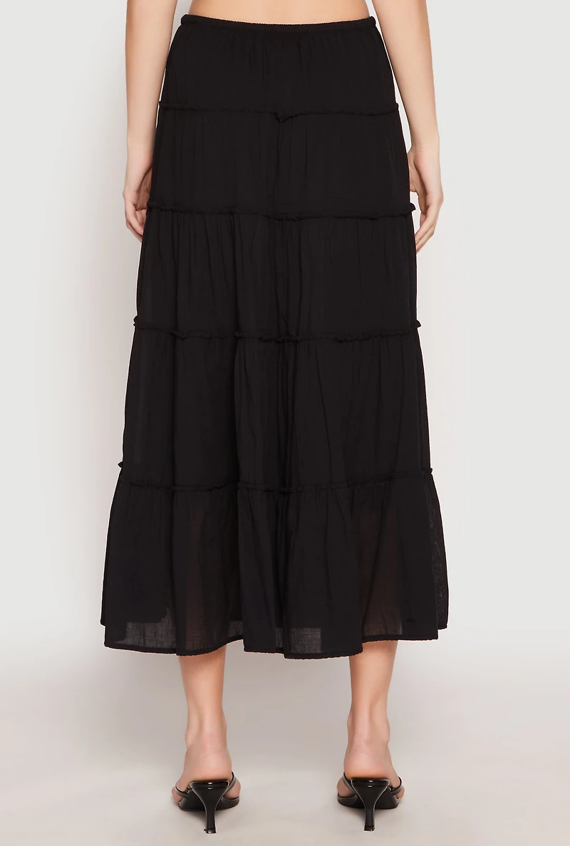 Womens Almost Famous Tiered Skirt,