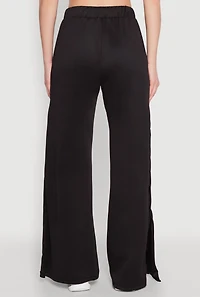 Womens Stylish High Waisted Varsity Stripe Active Pants,