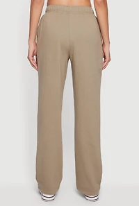 High Waisted Fleece Sweatpants with Pockets