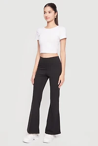High Waisted Flare Leg Active Pants