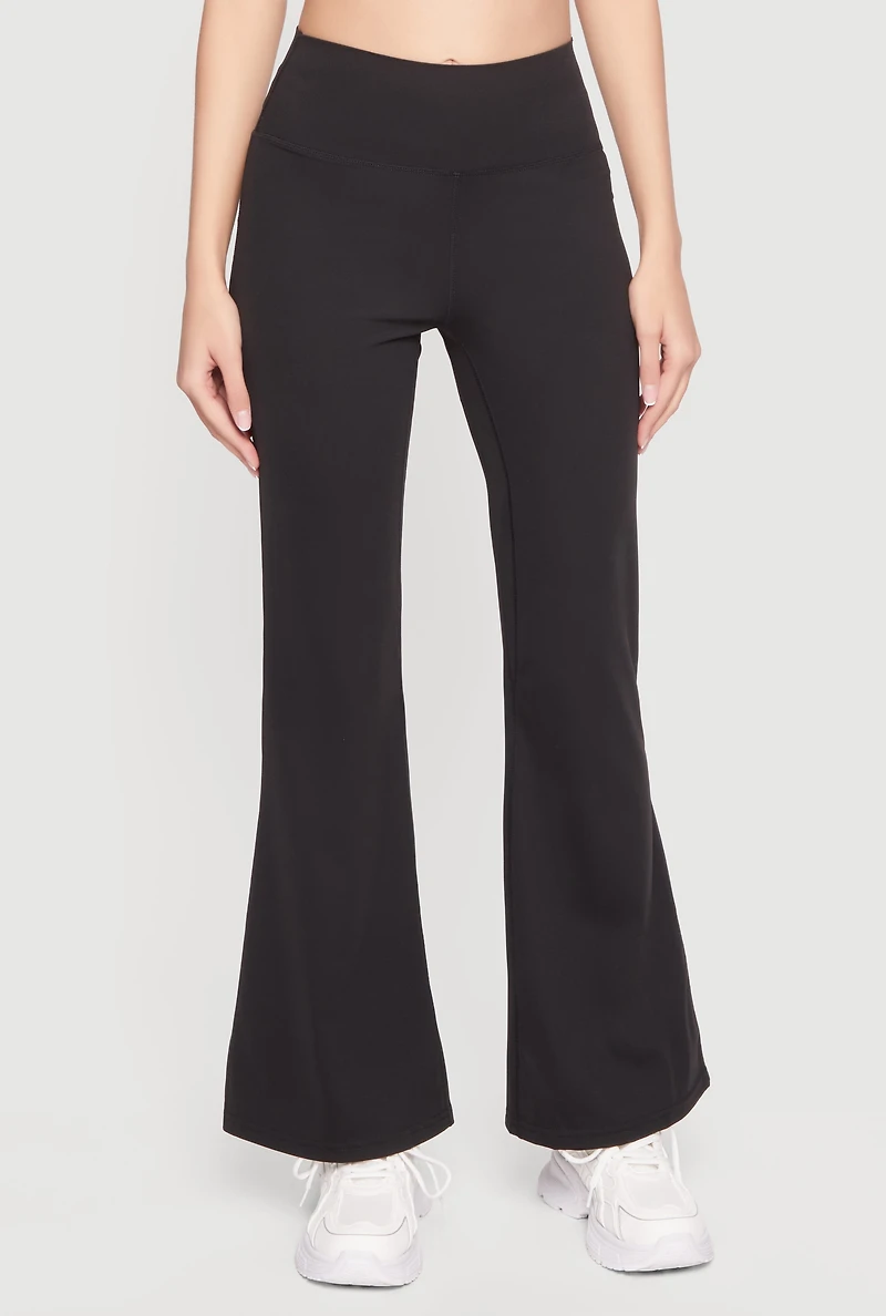 High Waisted Flare Leg Active Pants