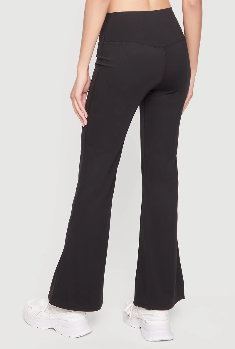 High Waisted Flare Leg Active Pants