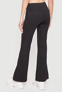 High Waisted Flare Leg Active Pants