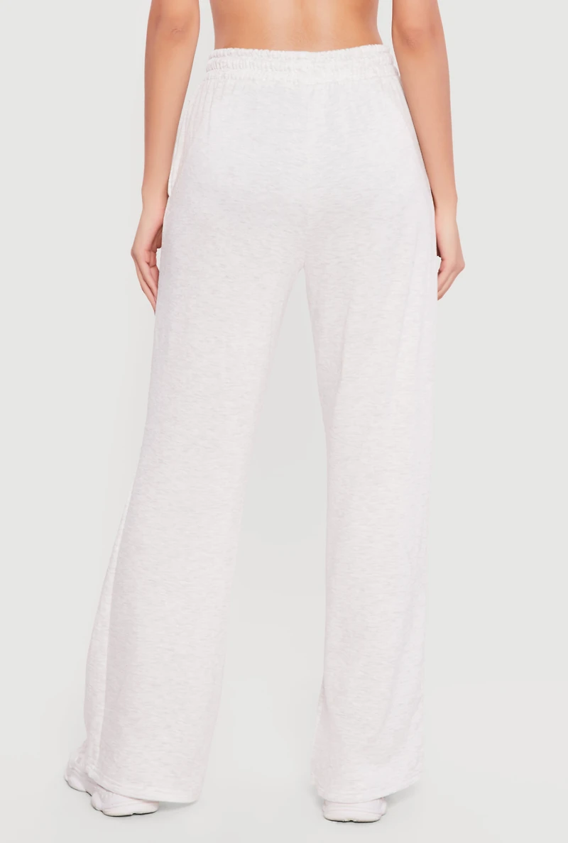 High Waisted Sweatpants with Drawstring Waist