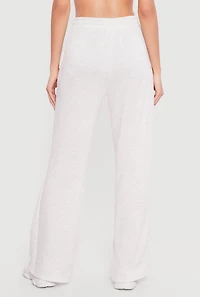 High Waisted Sweatpants with Drawstring Waist