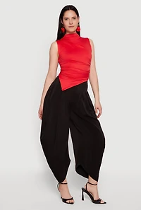 Pleated Harem Dress Pants