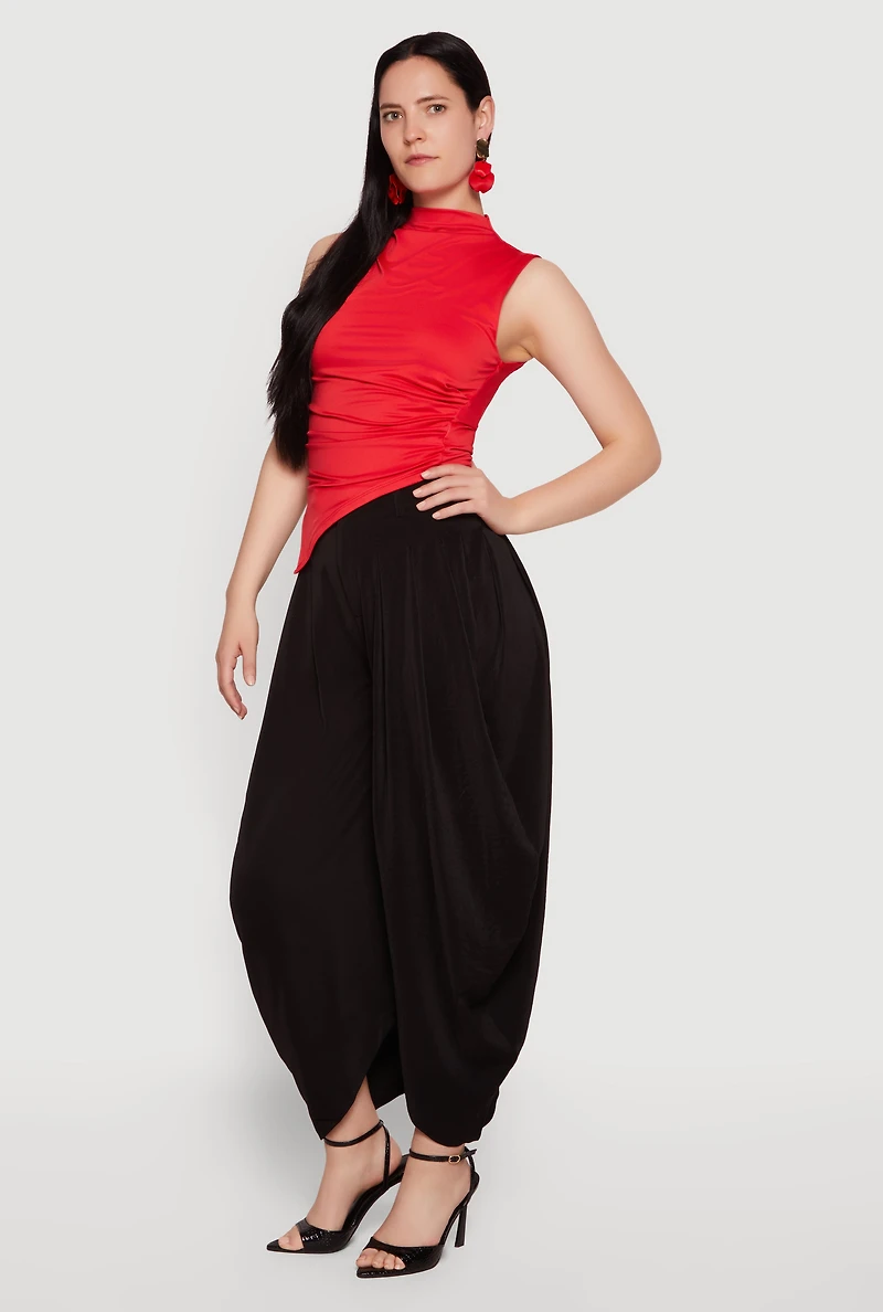 Pleated Harem Dress Pants