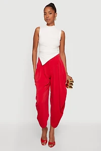 Pleated Harem Dress Pants