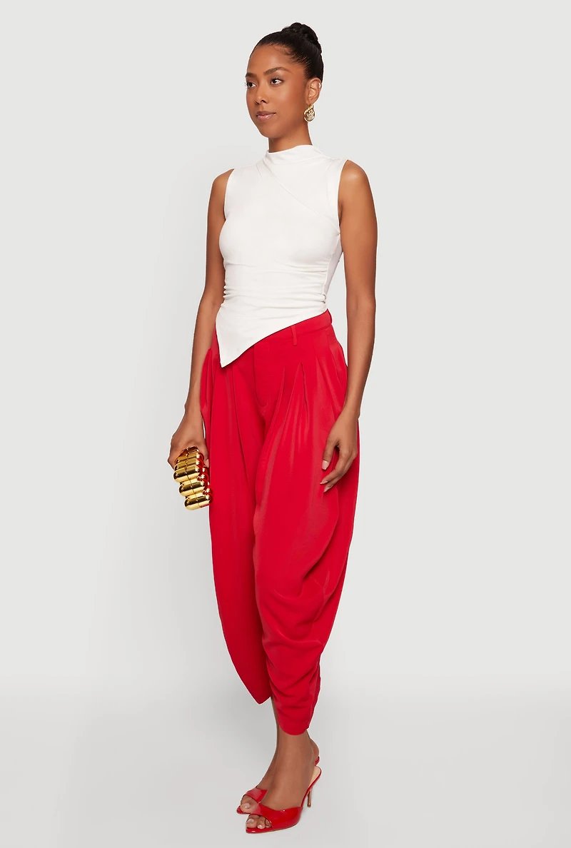 Pleated Harem Dress Pants
