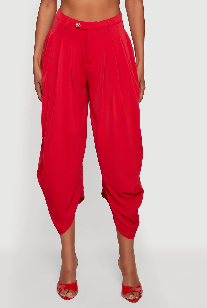 Pleated Harem Dress Pants