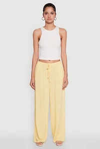 Drawstring Palazzo Pants