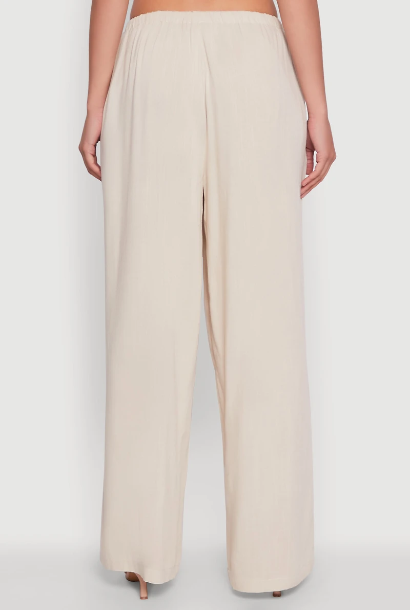 Drawstring Palazzo Pants