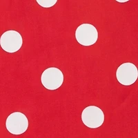 Polka Dot Print Tie Neck Bustier Romper