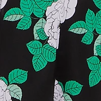 Chiffon Floral Print V Neck Wrap Romper with Belt