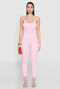 Womens Daisy Seamless Scoop Neck Cami Jumpsuit,