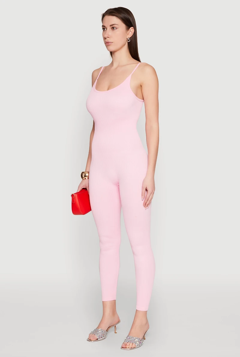 Womens Daisy Seamless Scoop Neck Cami Jumpsuit,