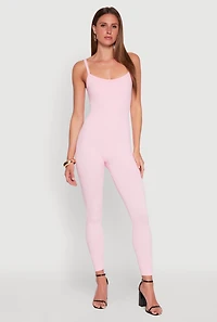 Womens Daisy Seamless Ribbed Knit Catsuit,