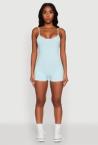Womens Daisy Scoop Neck Romper,