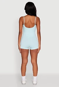 Womens Daisy Scoop Neck Romper,