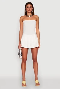 Pleated Skater Dress