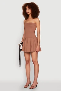 Womens Pleated Skater Dress,