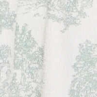 Chic Toile de Jouy Print Smocked Back Peplum Dress