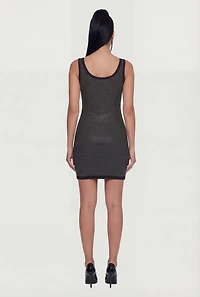 Rhinestone Studded Tank Mini Dress