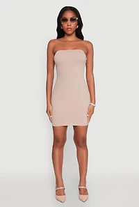 Womens Daisy Mini Tube Dress with Curve Hugging Fit, L