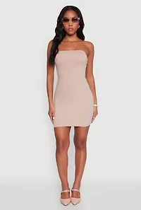 Womens Daisy Mini Tube Dress with Curve Hugging Fit, L