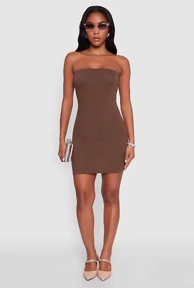 Womens Daisy Mini Tube Dress with Curve Hugging Fit,