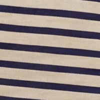 Short Sleeve Striped Polo Dress