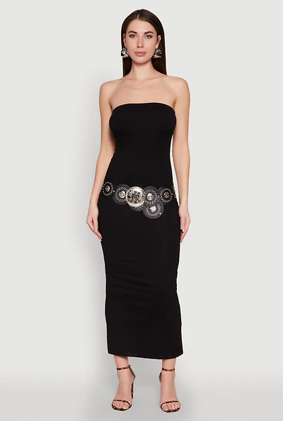 Womens Daisy Maxi Tube Dress,