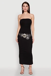 Womens Daisy Maxi Tube Dress,