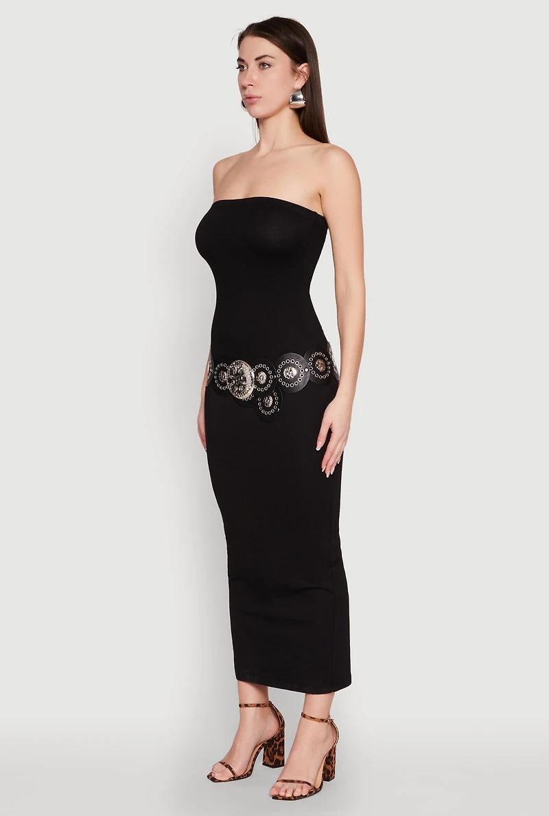 Womens Daisy Maxi Tube Dress,