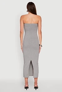 Womens Daisy Maxi Tube Dress, Grey, Size S