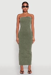 Womens Daisy Mineral Wash Maxi Tube Dress,