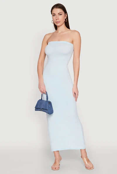Womens Daisy Mineral Wash Maxi Tube Dress,