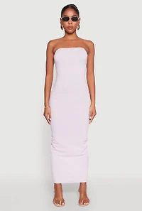 Womens Daisy Mineral Wash Maxi Tube Dress, Purple, Size S