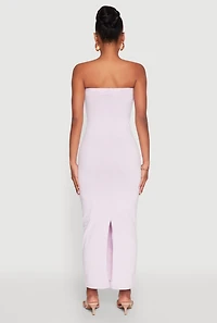 Womens Daisy Mineral Wash Maxi Tube Dress, Purple, Size S