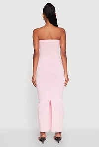Womens Daisy Mineral Wash Maxi Tube Dress, Pink, Size L