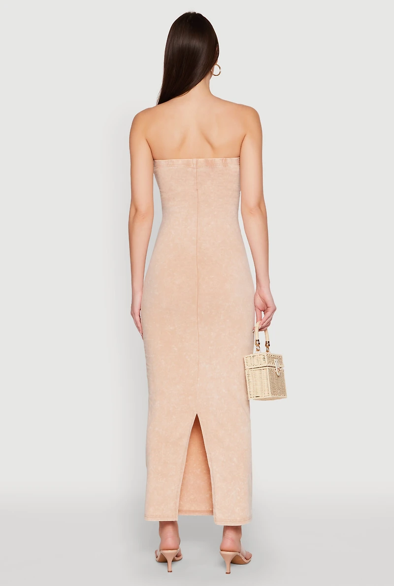 Daisy Mineral Wash Maxi Tube Dress