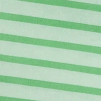 Short Sleeve Striped Dress with Side Slit
