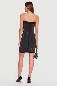 Rhinestone Mini Tube Dress