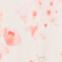 Floral Sweetheart Neckline Lace Up Back Midi Dress